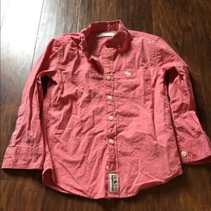 Abercrombie boys size 5/6 button up